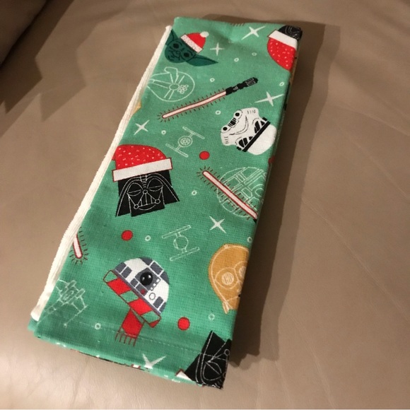 Set of two Star Wars Christmas kitchen towel green tea towel - Picture 6 of 7